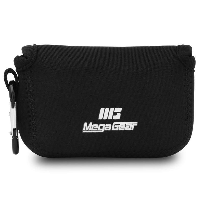 MegaGear ''Ultra Light'' Neoprene Camera Case Bag with Carabiner for Panasonic Lumix DC-ZS80, DC-ZS70, DMC-ZS100, DC-TZ95, DC-TZ90, DMC-TZ100 (Black) - Image 1